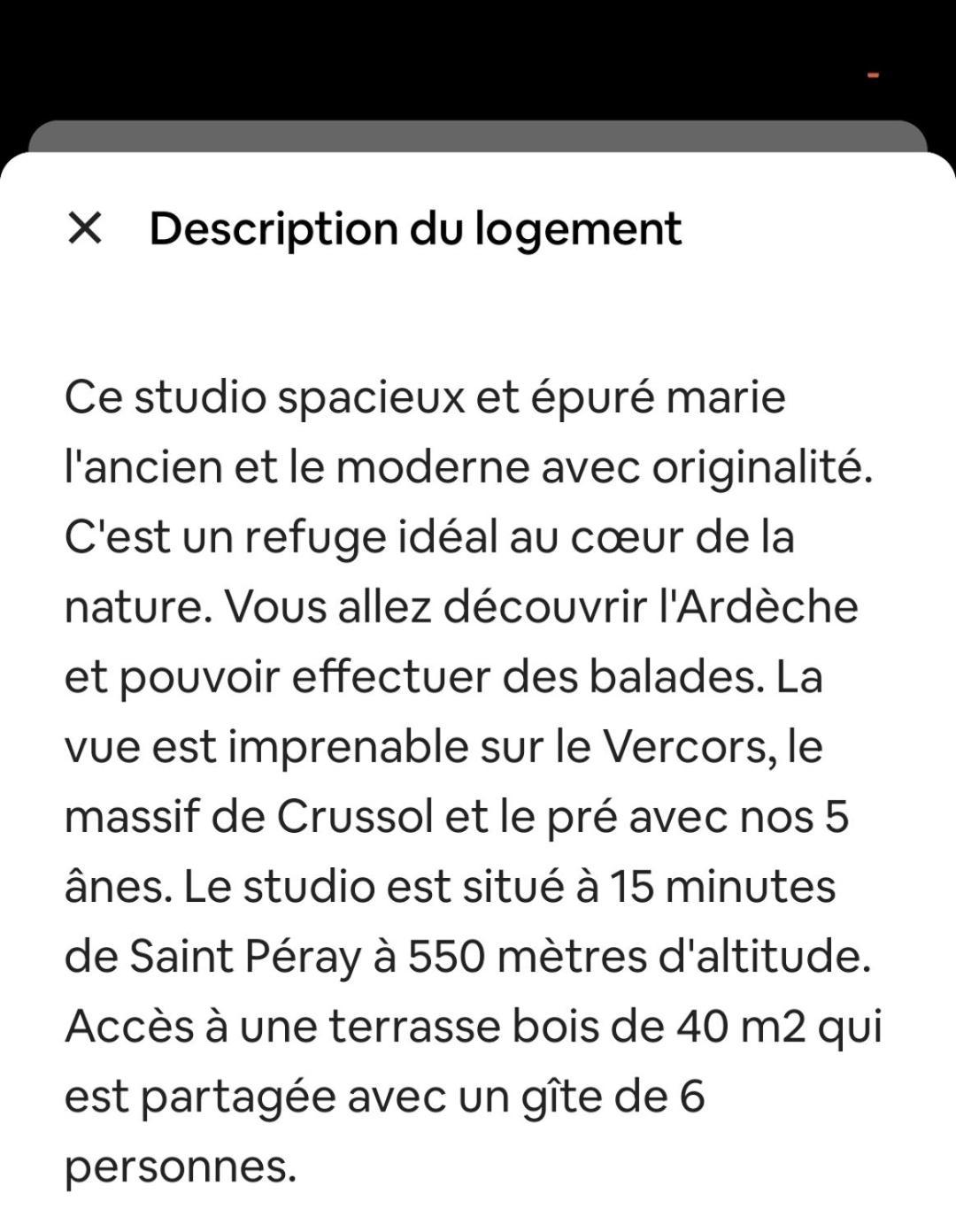 Studio Les Cadichons De La Grange Saint-Péray Kültér fotó
